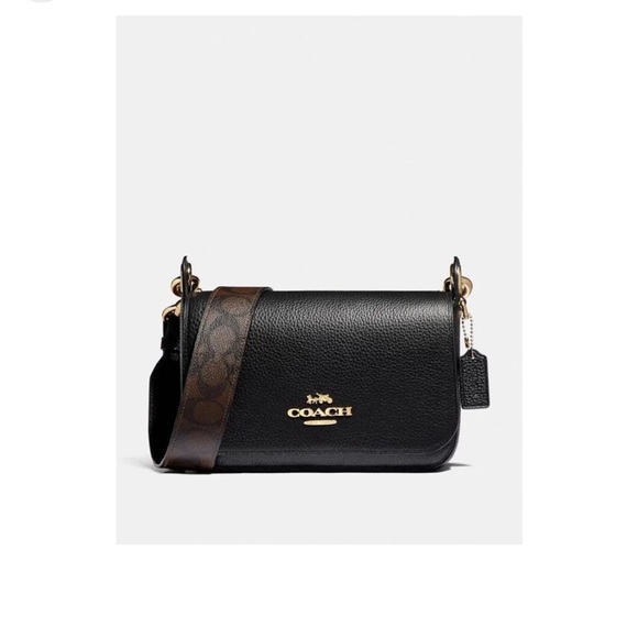 👜Coach Crossbody Messenger Purse Wide Strap - Picture 2 of 5